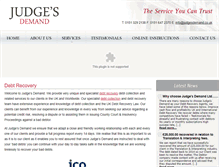 Tablet Screenshot of judgesdemand.co.uk